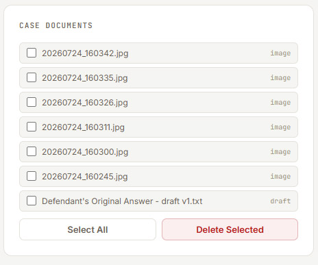 Uploading documents